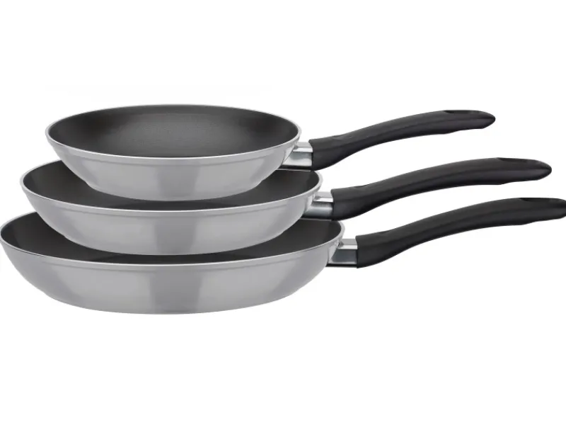 GSW Pfannen<Pfannen Premium Set Nova 3 Teillig Schwarz
