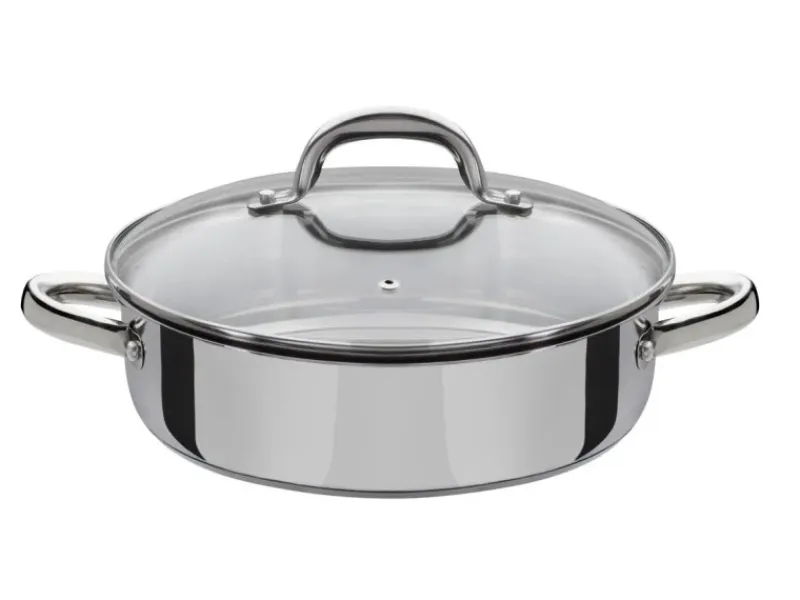 GSW Servierpfanne Montreal mit Glasdeckel 24Cm< Pfannen