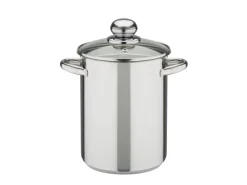 GSW Spargeltopf mit Glasdeckel und Einsatz 16Cm< Pfannen