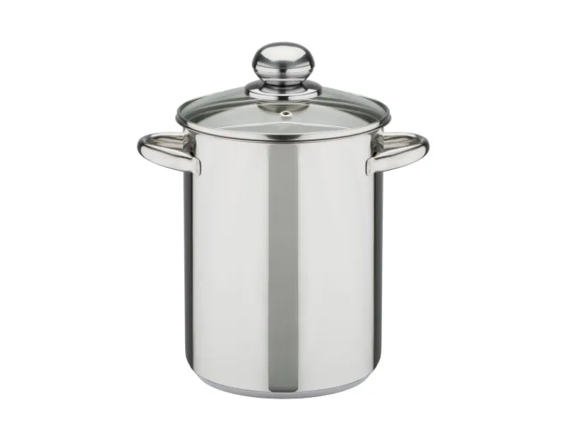 GSW Spargeltopf mit Glasdeckel und Einsatz 16Cm< Pfannen