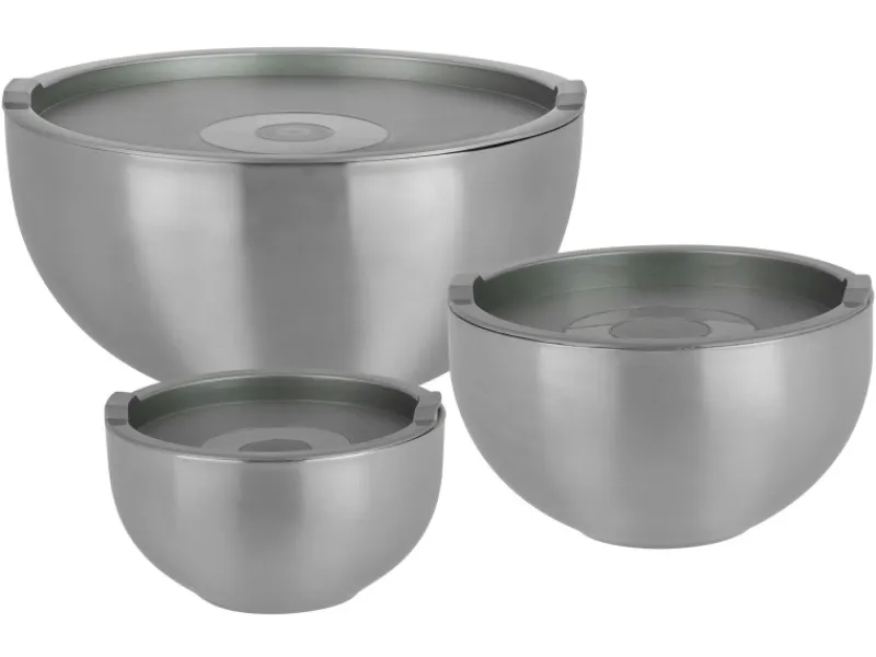 GSW Thermoschüssel Set 6 Teile mit Kunststoffdeckel< Pfannen