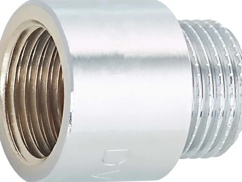 Zubehör Für Küchenarmatur<Hahnverlängerung 18,6 mm (Rp 1/2) x 21 mm (R 1/2) Messing Verchromt 20 mm