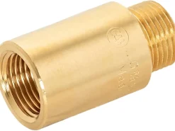 Best Hahnverlängerung 14,9 mm (Rp 3/8) x 16,7 mm (R 3/8) Messing 30 mm