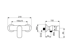 Hansa Einhebelmischer<Brausebatterie Einhebelmischer Basic 5545 Chrom