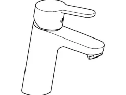 Hansa Waschtisch-Einhand-Einlochbatterie PRIMO XL in Chrom< Einhebelmischer