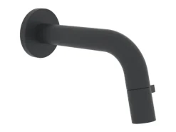 Hansa Einhebelmischer<Waschtisch-Wandarmatur 10,7 cm NOVA in Schwarz-Matt
