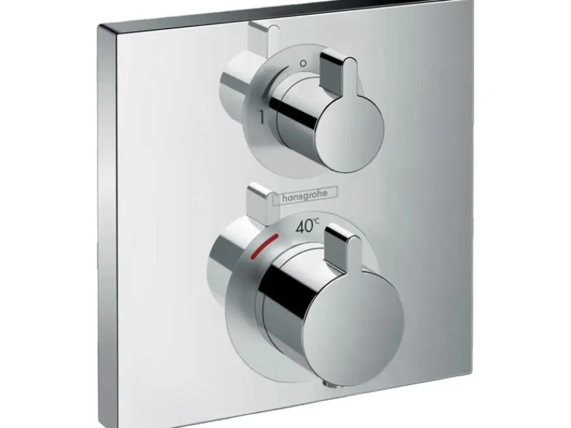 Hansgrohe Einhebelmischer<Ecostat Square Thermostat Unterputz für 1 Verbraucher Chrom