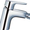 Hansgrohe Einhebelmischer<Einhebel-Bidetmischer Ecos 50 mit Zugstangen-Ablaufgarnitur Chrom