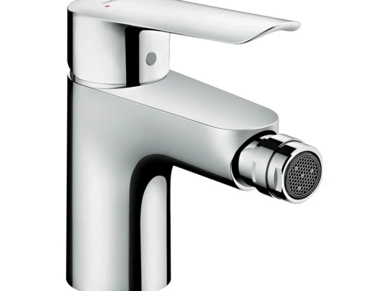 Hansgrohe Einhebel-Bidetmischer Logis E mit Zugstangen-Ablaufgarnitur Chrom< Einhebelmischer