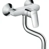 Hansgrohe Einhebel-Küchenarmatur Logis für wandmontierte Ausgussbecken Chrom< Wandauslaufventil