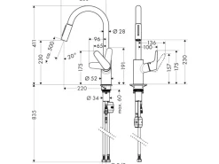 Sale Hansgrohe Einhebel-Küchenarmatur Focus 240 mm Chrom