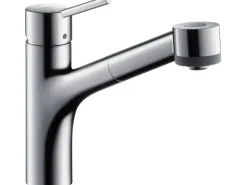 Hansgrohe Einhebel-Küchenarmatur Talis S mit Ausziehbrause Chrom< Einhebelmischer