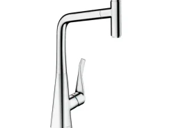 Hansgrohe Einhebel-Küchenmischer Metris Select 320 mit Ausziehauslauf Chrom< Einhebelmischer