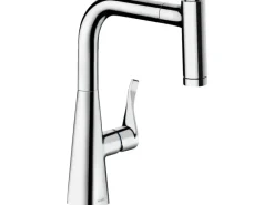 Hansgrohe Einhebel-Küchenmischer mit Ausziehbrause M7116-H220 Chrom< Einhebelmischer