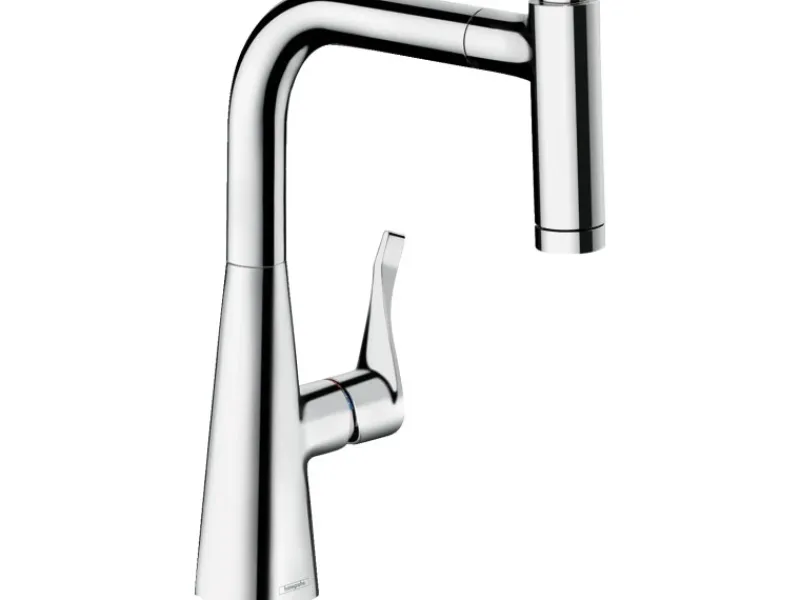 Hansgrohe Einhebel-Küchenmischer mit Ausziehbrause M7116-H220 Chrom< Einhebelmischer