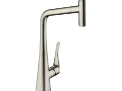 Hansgrohe Einhebel-Küchenmischer Metris Select 320 mit Ausziehauslauf Edelstahl< Einhebelmischer