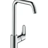 Hansgrohe Einhebel-Küchenmischer Focus 260 mit Schwenkauslauf Chrom< Einhebelmischer