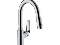 Hansgrohe Einhebel-Küchenmischer mit Ausziehbrause M4216-H180 Chrom< Einhebelmischer