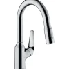 Sale Hansgrohe Einhebel-Küchenmischer mit Ausziehbrause M429-H180 Chrom