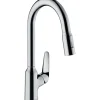 Hansgrohe Einhebel-Küchenmischer mit Ausziehbrause M4216-H220 Chrom< Einhebelmischer