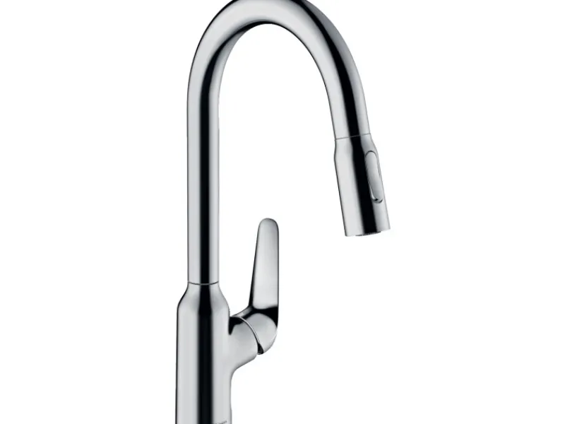 Hansgrohe Einhebel-Küchenmischer mit Ausziehbrause M4216-H220 Chrom< Einhebelmischer