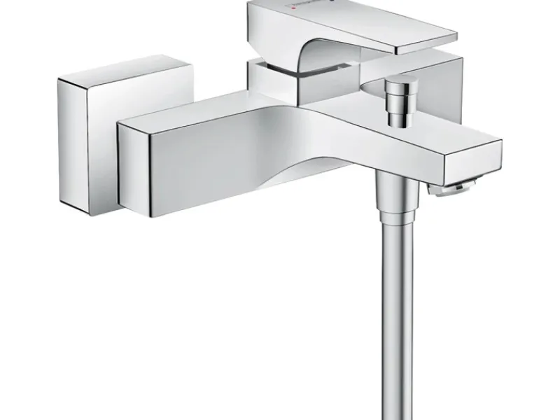 Hansgrohe Einhebel-Wannenarmatur Metropol Aufputz mit Hebelgriff Chrom< Einhebelmischer