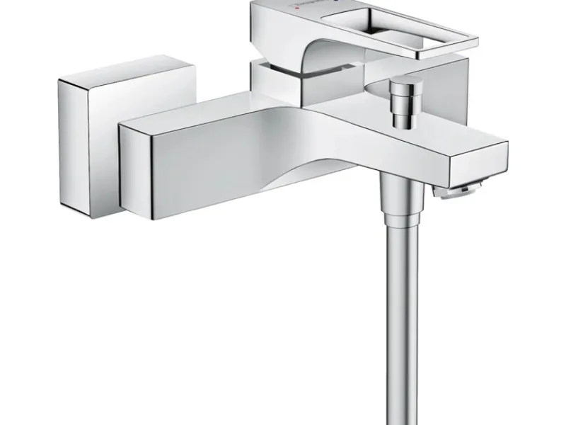 Clearance Hansgrohe Einhebel-Wannenarmatur Metropol Aufputz mit Bügelgriff Chrom
