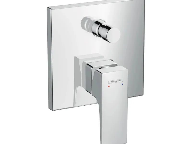 Hansgrohe Einhebelmischer<Einhebel-Wannenarmatur Metropol Unterputz mit Hebelgriff Chrom