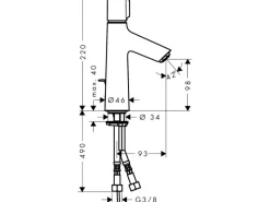 Clearance Hansgrohe Einhebel-Waschbeckenarmatur Talis Select S 100mm mit Zugstangen-Abl.