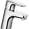 Hansgrohe Einhebel-Waschbeckenarmatur Ecos M mit Zugstangen-Ablaufgarnitur Chrom< Einhebelmischer