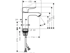 Hansgrohe Einhebel-Waschbeckenarmatur Metris 110mm mit Zugstangen-Ablaufgarnitur< Einhebelmischer