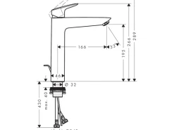 Hansgrohe Einhebelmischer<Einhebel-Waschbeckenarmatur Logis 190 mm Chrom