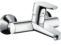 Hansgrohe Einhebelmischer<Einhebel-Waschtischmischer Focus Aufputz für Wandmontage Chrom