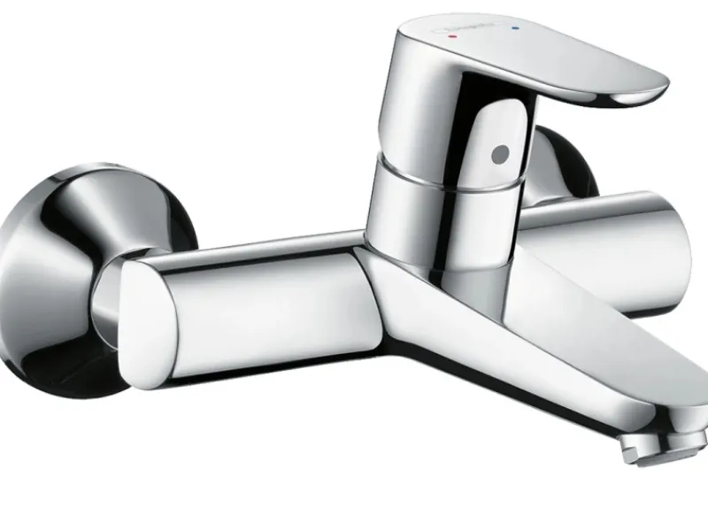 Hansgrohe Einhebelmischer<Einhebel-Waschtischmischer Focus Aufputz für Wandmontage Chrom