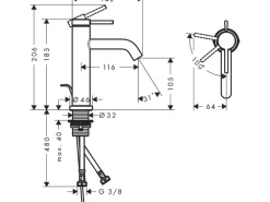 Online Hansgrohe Einhebel-Waschtischmischer Tecturis S 110 CoolStart EcoSmart+ Schwarz