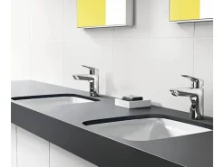 Hansgrohe Einhebel-Waschtischarmatur Logis E 70 mm Chrom mit Zugstangen-Ablauf< Einhebelmischer