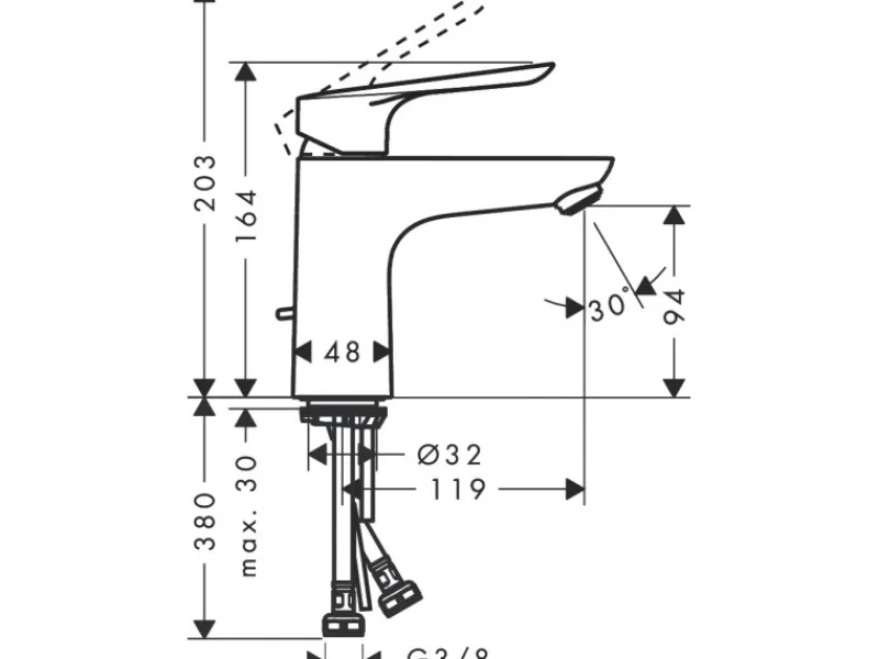 Hot Hansgrohe Einhebel-Waschtischmischer Logis E 100 CoolStart Chrom