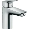 Hansgrohe Einhebelmischer<Einhebel-Waschtischarmatur Logis 100 LowFlow mit Zugstangen-Ablaufgar.