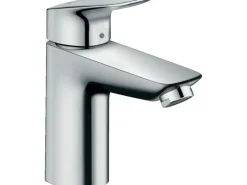Hansgrohe Einhebelmischer<Einhebel-Waschtischarmatur Logis 100 LowFlow mit Zugstangen-Ablaufgar.