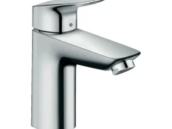 Hansgrohe Einhebelmischer<Einhebel-Waschtischarmatur Logis 100 m. Push-Open Ablaufgarnitur Chrom