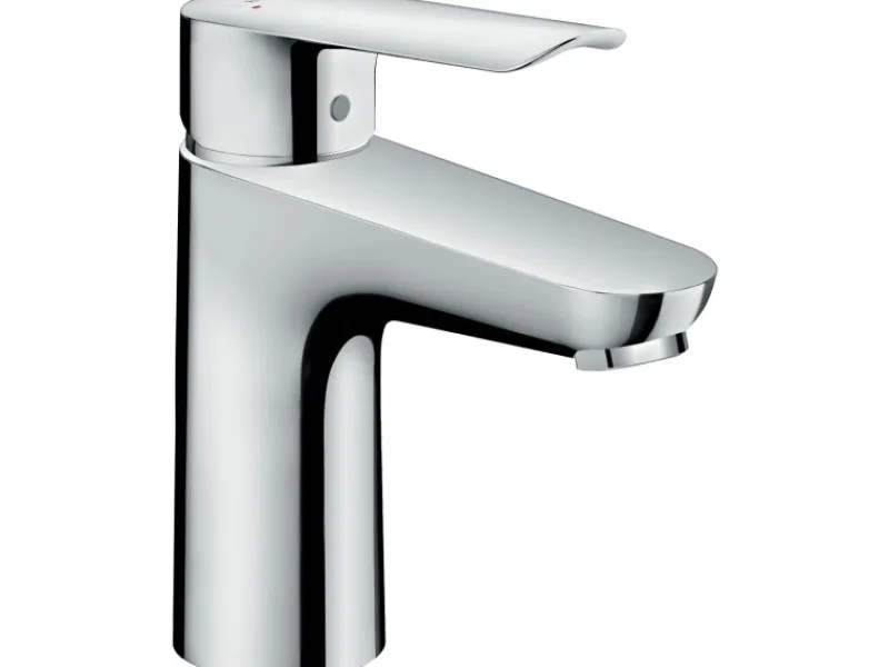 Hansgrohe Einhebelmischer<Einhebel-Waschtischarmatur Logis E 100 mm Chrom mit Zugstangen-Ablauf