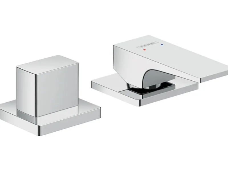 Hansgrohe 2-Loch Einhebel-Wannenrandarmatur Metropol mit Hebelgriff Chrom< Einhebelmischer