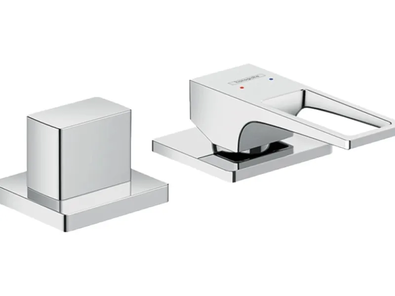 Hot Hansgrohe 2-Loch Einhebel-Wannenrandarmatur Metropol mit Bügelgriff Chrom