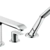 Outlet Hansgrohe 3-Loch Einhebel-Wannenrandmischer Metris Chrom
