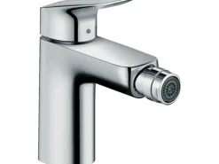 Hansgrohe Einhebelmischer<Logis Einhebel-Bidetmischer 100 mit Zugstangen-Ablaufgarnitur Chrom