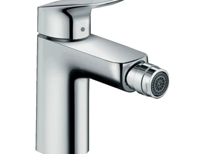 Hansgrohe Einhebelmischer<Logis Einhebel-Bidetmischer 100 mit Zugstangen-Ablaufgarnitur Chrom