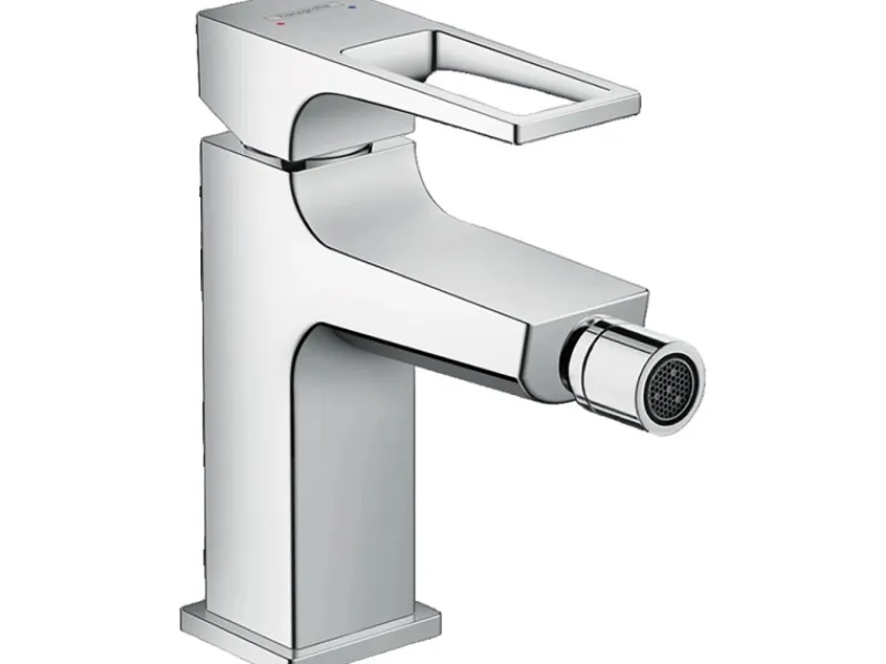 Hot Hansgrohe Metropol Einhebel-Bidetmischer mit Bügelgriff und Push-Open Ablaufgarn