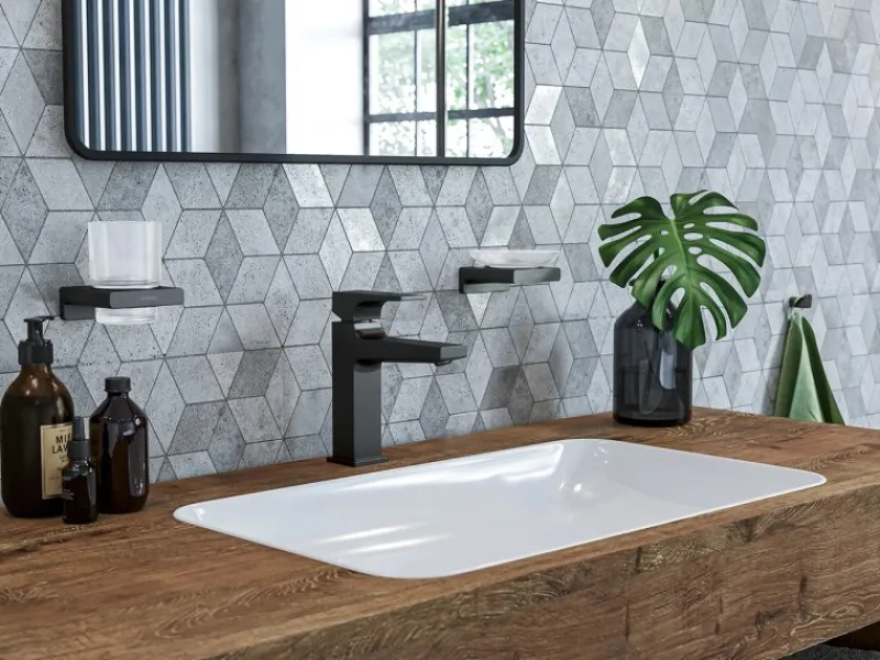 Hansgrohe Einhebelmischer<Metropol Einhebel-Waschtischmischer 110 mit Hebelgriff und Push-Open A