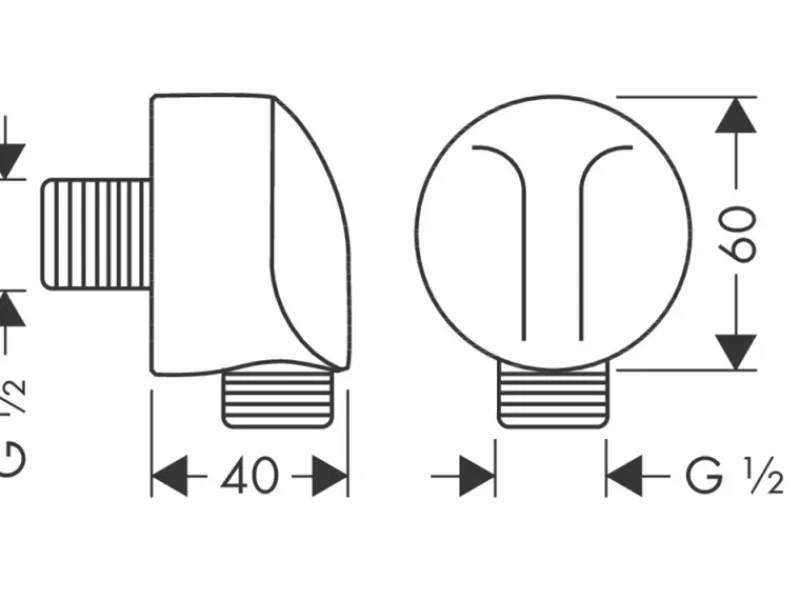 Hansgrohe Schlauchanschluss Fixfit Chrom