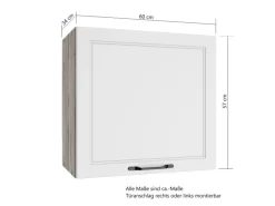 Held Möbel Küchenschränke<Held Küchen Hängeschrank Kempten 60 cm Grau/Graphit